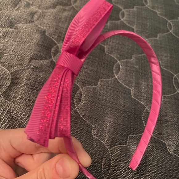 🎀2/8$🎀 sparkly pink ribbon headband - Picture 1 of 1